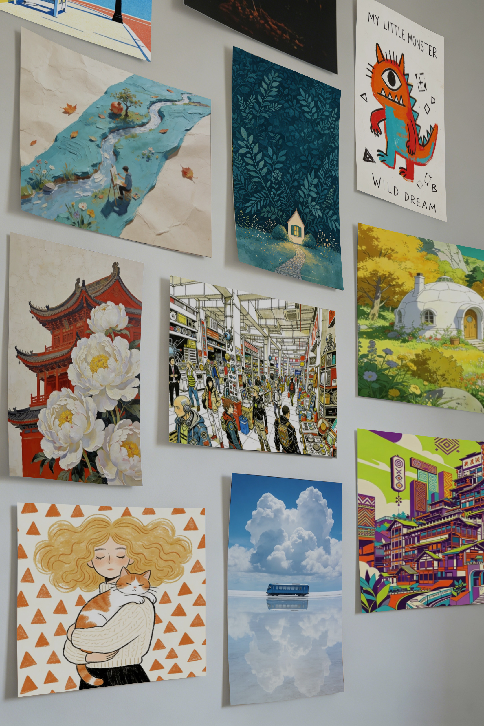 Product Print Media Canvas Print Display 4