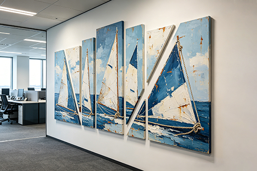 Product Canvas Print Display Stretched Canvas in Multi-panel and Multi-shape